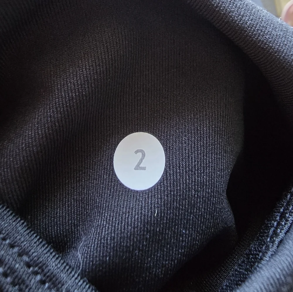 Lululemon Athletica Black Capris with Mesh Accents